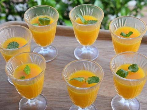 100%佐賀みかんジュースで簡単ゼリー